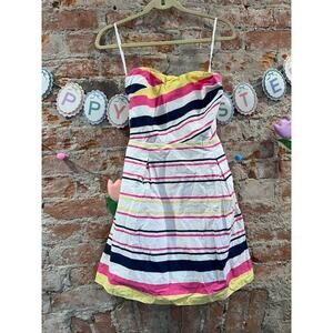 Vintage Lilly Pulitzer Strapless Stripe Felicity Dress